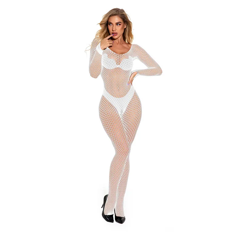 

Hot Fishnet Sexy Lingerie Mesh Bodystockings for Women Hot Erotic Lingerie Sexy Open Bra Crotchless Babydolls Bodysuits Female