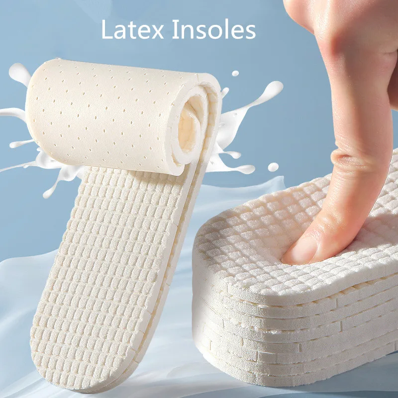 1Pair Plantar Fasciitis Memory Foam Templates Pad Latex Insoles for Shoes Soft Shoe Pads for Woman Man Step in The Shit Insole - view 2