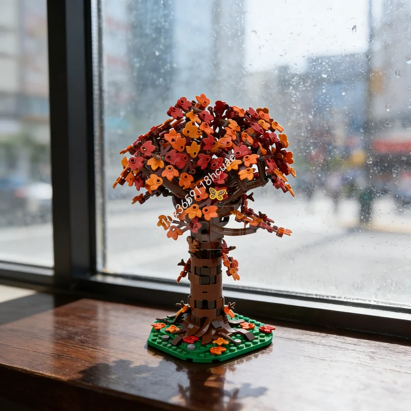 

Конструктор MOC «Большой красный дуб», 568 деталей, коллекция растений и деревьев, модель Creator Expert, архитектурные игрушки, креативный подарок на Рождество