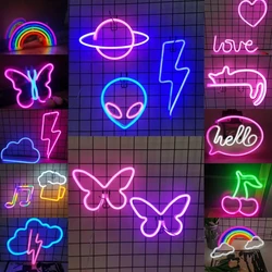 LED neon sign, USB/battery for bar, bedroom, game room, wedding party, wall decoration, Christmas gift