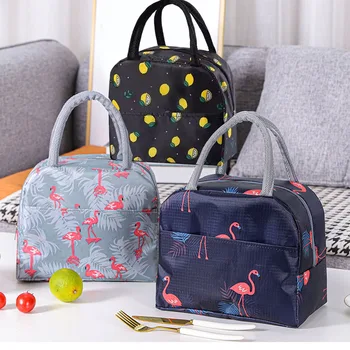 Femmes modèle fonctionnel refroidisseur boîte à déjeuner sacs isolé toile fourre-tout thermique nourriture pique-nique fruits sacs à déjeuner pour femmes enfants