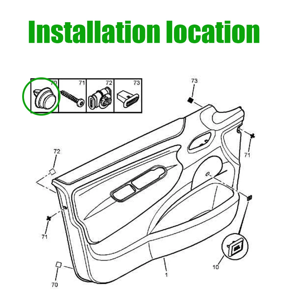 10PCS Door Interior Panel Card Trim Clips Mounting Retainer Fasteners Rivets For Peugeot 306 307 308 508 3008 4008 White 6991Y8