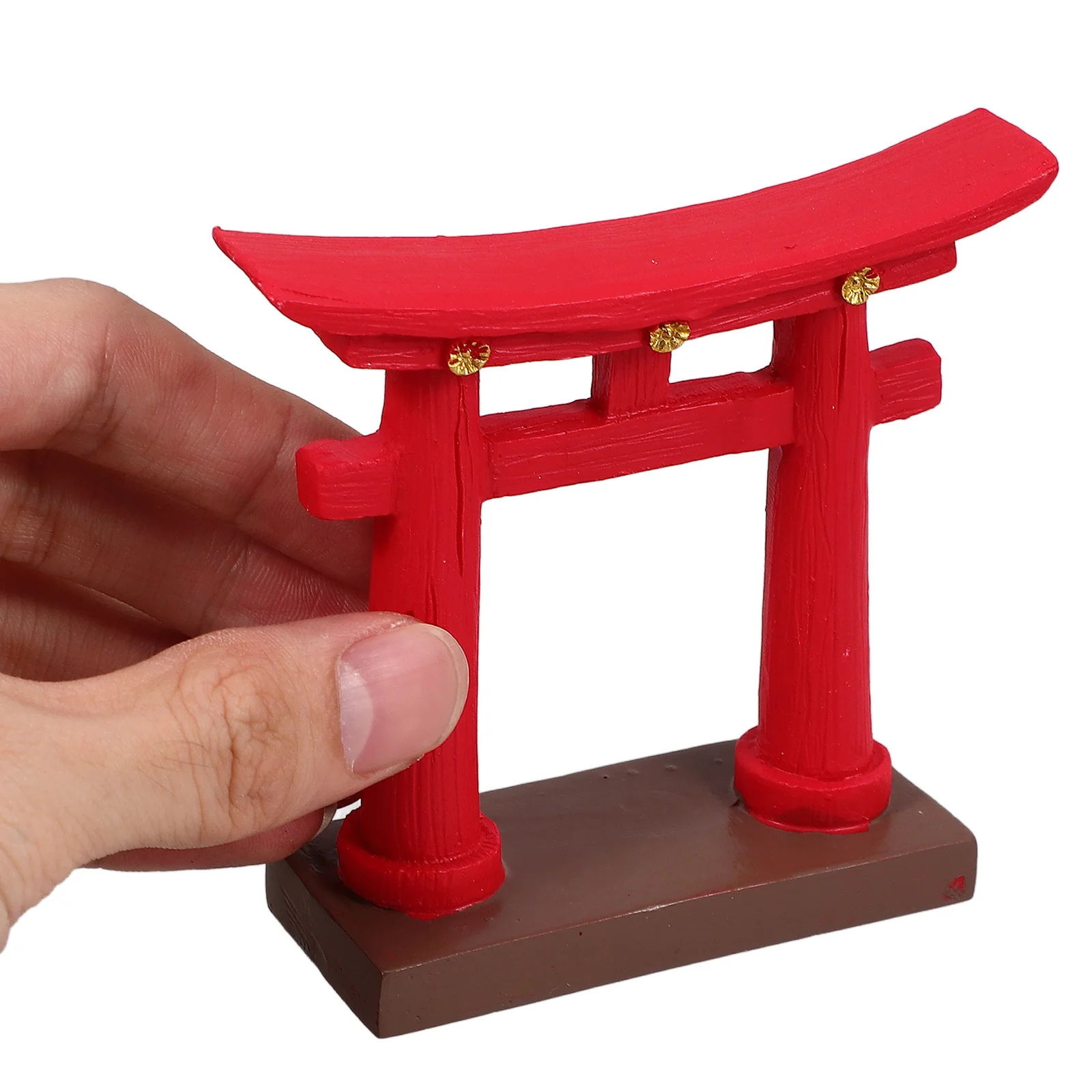 

2pcs Miniature Japanese Gate Resin Garden Craft For Micro Landscape, Bonsai, Aquarium Decor, Mini House Ornament, Outdoor