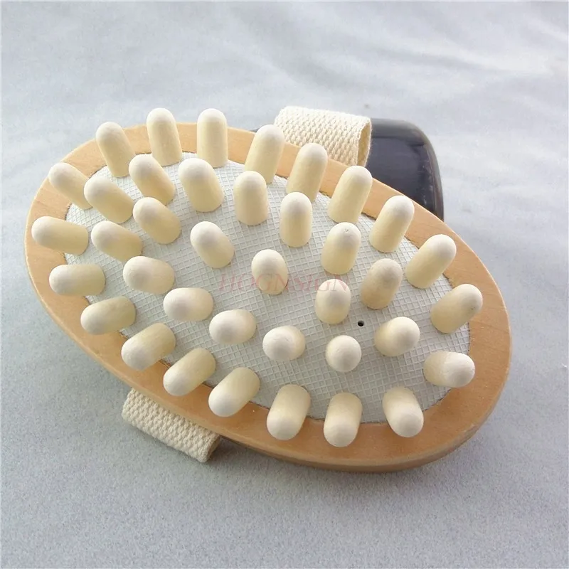 Wooden Massage Body Brush for Cellulite and Improve Lymphatic Blood Circulation Dry Brush Remove Dead Skin Shower Bathe SPA Bath