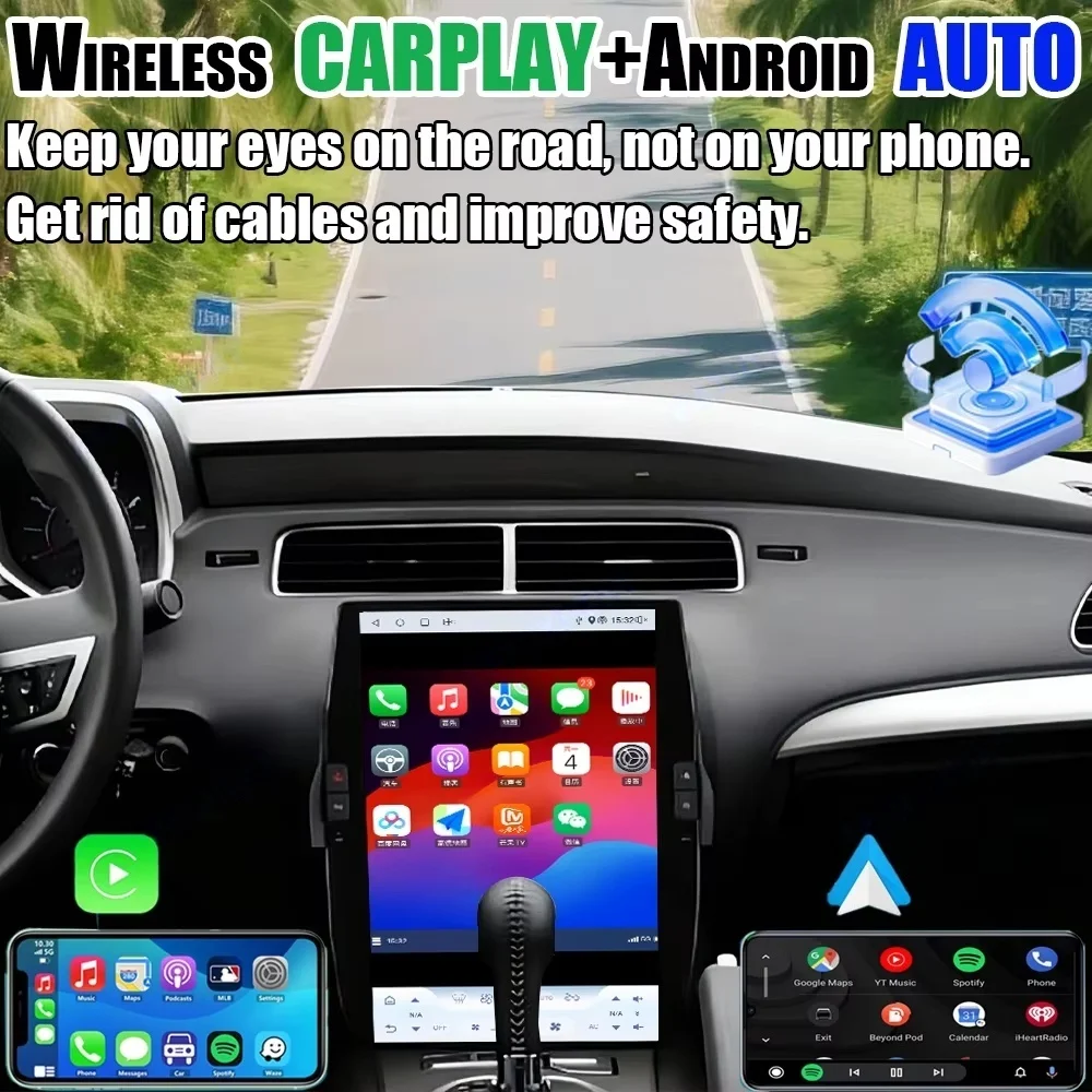 14.5 بوصة LCD لشروليه كامارو 2010-2015 carplay أندرويد 14 سيارة مشغل وسائط متعددة نظام تحديد المواقع والملاحة راديو السيارات ستيريو رئيس وحدة