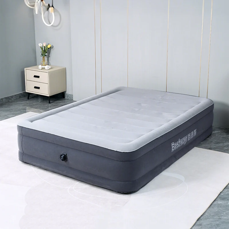 

Outdoor Home Inflatable Bed Twin Size Queen Portable Folding Inflatable Bed Camping Trips Fauteuil Gonflable Garden Furniture