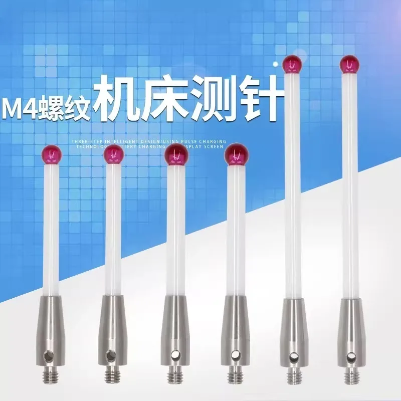 1Pc CNC machine probe dedicated M4 ruby ceramic solid measuring needle A-5000-3709/3712  6.0mm
