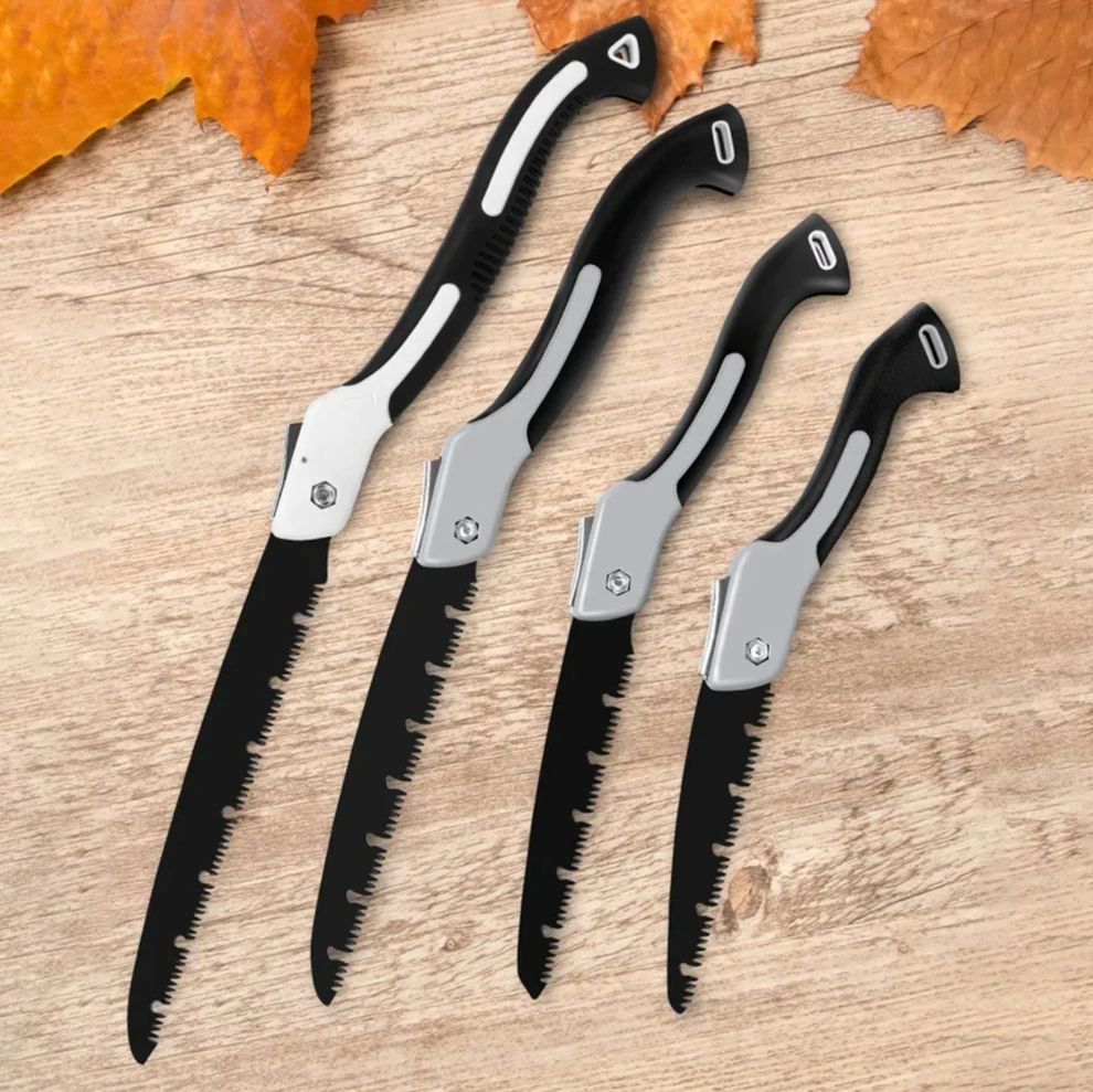 Ergonomic, No-Slip Handle Folding Hand Saw for Wood Branches, Cutting, Tree Trimming, Camping, Backpacking, Hiking