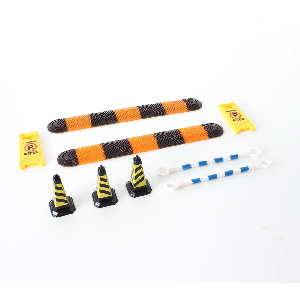 TRX4M Axial SCX24 FCX24 RC Crawler Course Accessoriesfor 1/18 1/24 Scale Speed Bumps & Traffic Signs