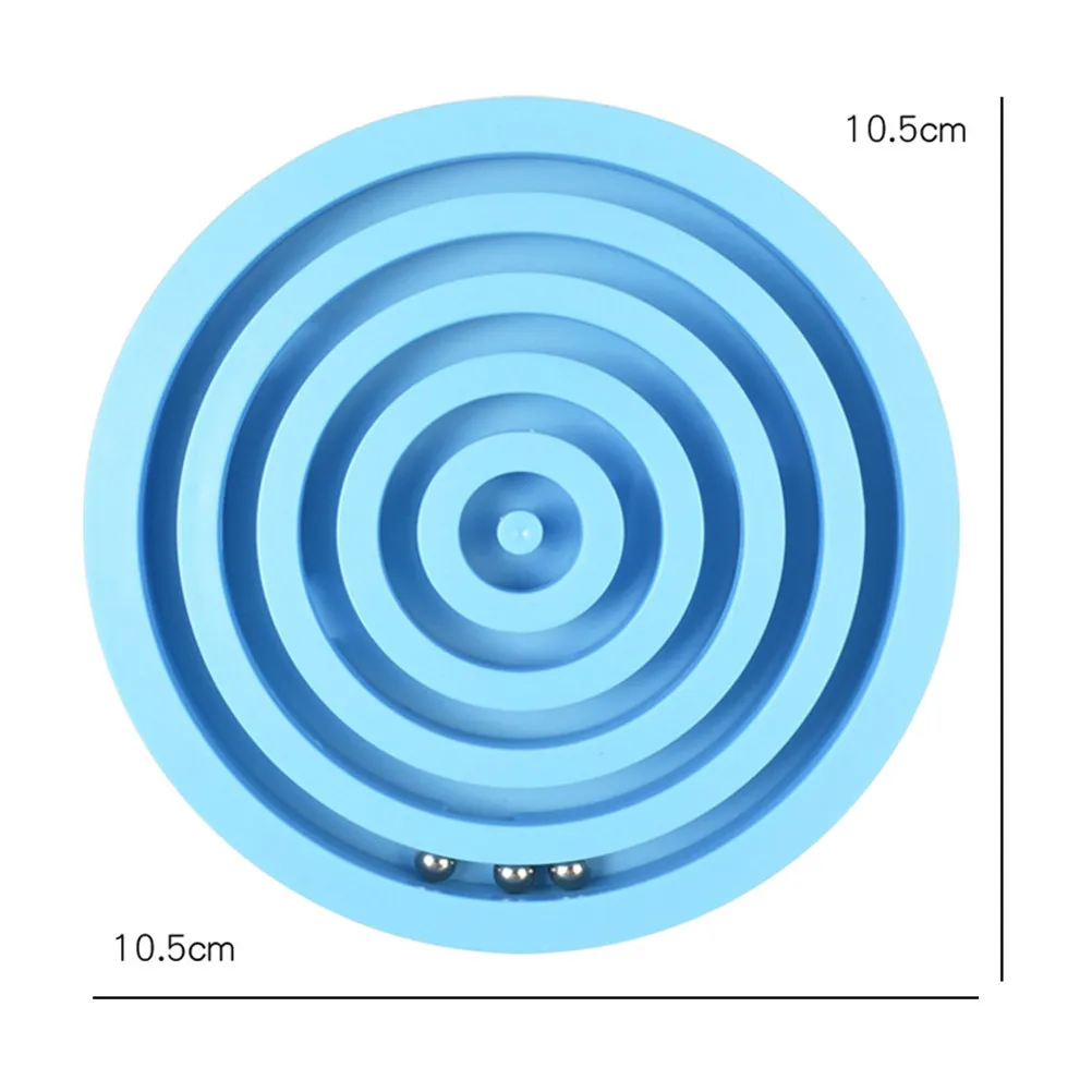 2Pcs Balance Maze Game Educational Brain Development Parent-Child Concentration Challenge Sky Blue Maze Ball Puzzle