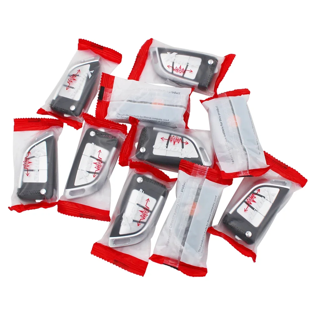 5pcs/lot Xhorse XKKF21EN Universal Wire Remote XK Series  3 Buttons Flip VVDI Remote Car Key For VVDI2/VVDI Mini/Key Tool Max