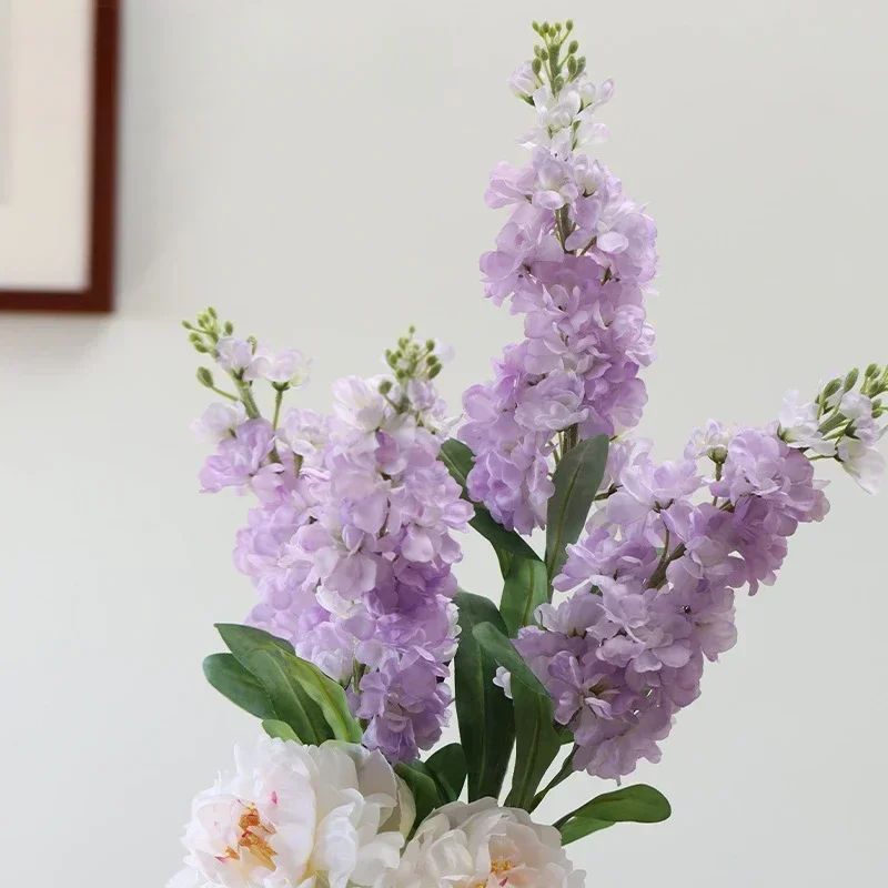 

Purple Violet Simulated Flower Porch Living Room Dining Table Bedroom Tabletop Wedding Bouquet Fake Plant Home Decoration