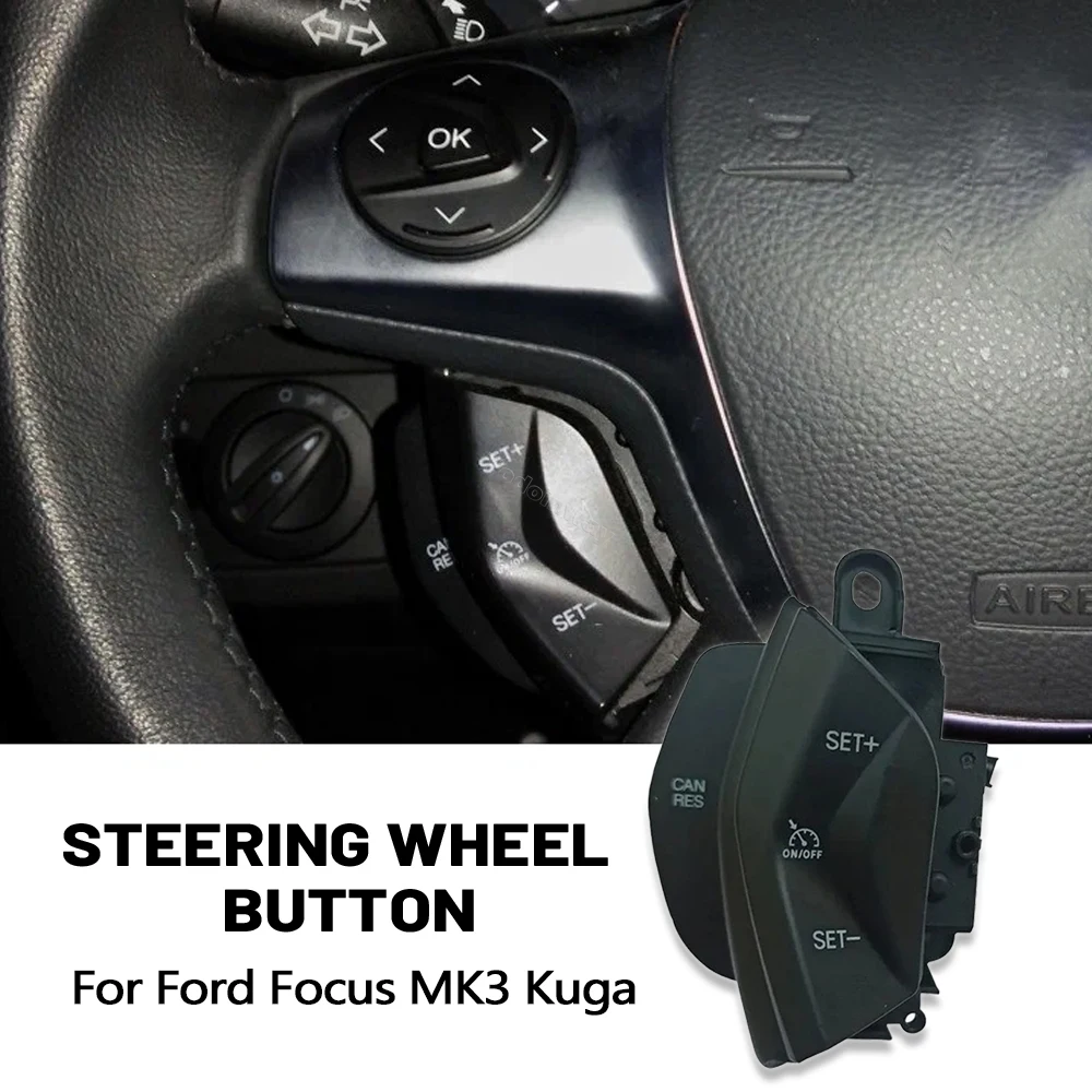 

Автомобильный синий светодиодный переключатель скорости с ограничительной кнопкой LIM, многофункциональный переключатель управления рулевым колесом для Ford Focus 3 2014 Kuga 2015, аксессуары