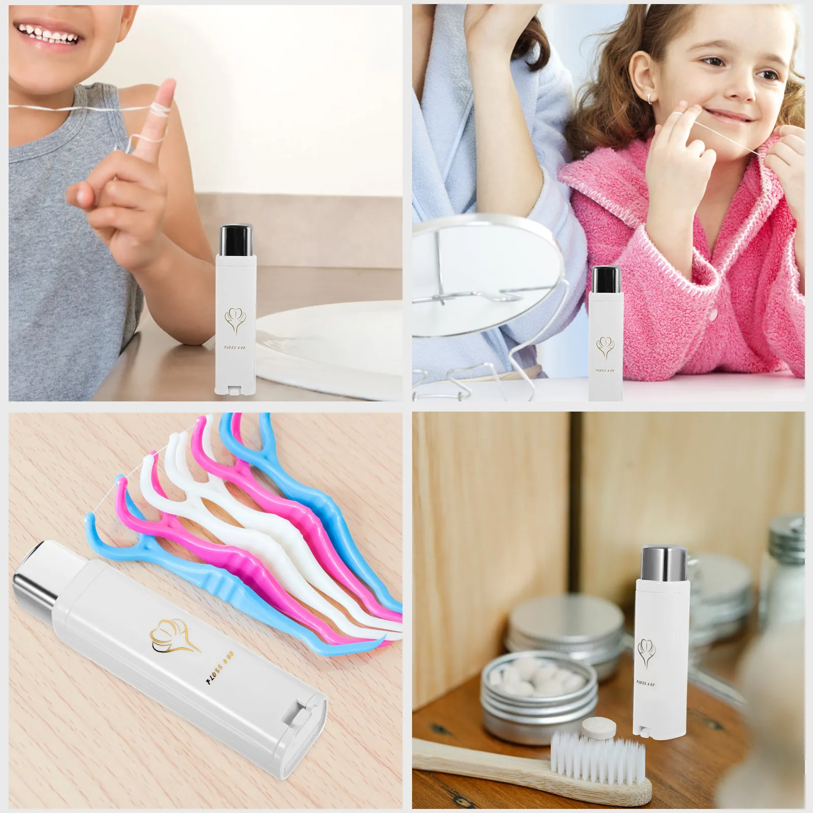 

Держатель для зубной нити премиум-класса, портативный, компактный, автоматический органайзер для нити, для ежедневного использования, аксессуары для зубов, товары для ухода за зубами