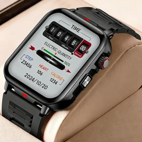 Imagen 1 del producto Reloj Inteligente Electrónico con Llamadas Bluetooth, Monitor de Ritmo Cardíaco, Reloj Inteligente con Rastreador de Actividad Física, Relojes Deportivos Resistentes al Agua para Hombre y Mujer, Android 2026