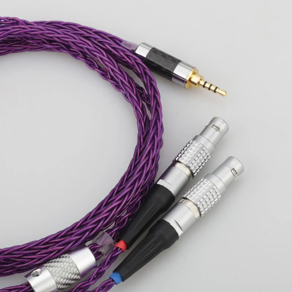 Audiocrast HIFI 8 Cores 7N OCC Silver Plated Headphones Replacement Cable Upgrade Cable for Focal Utopia ELEAR Headphones