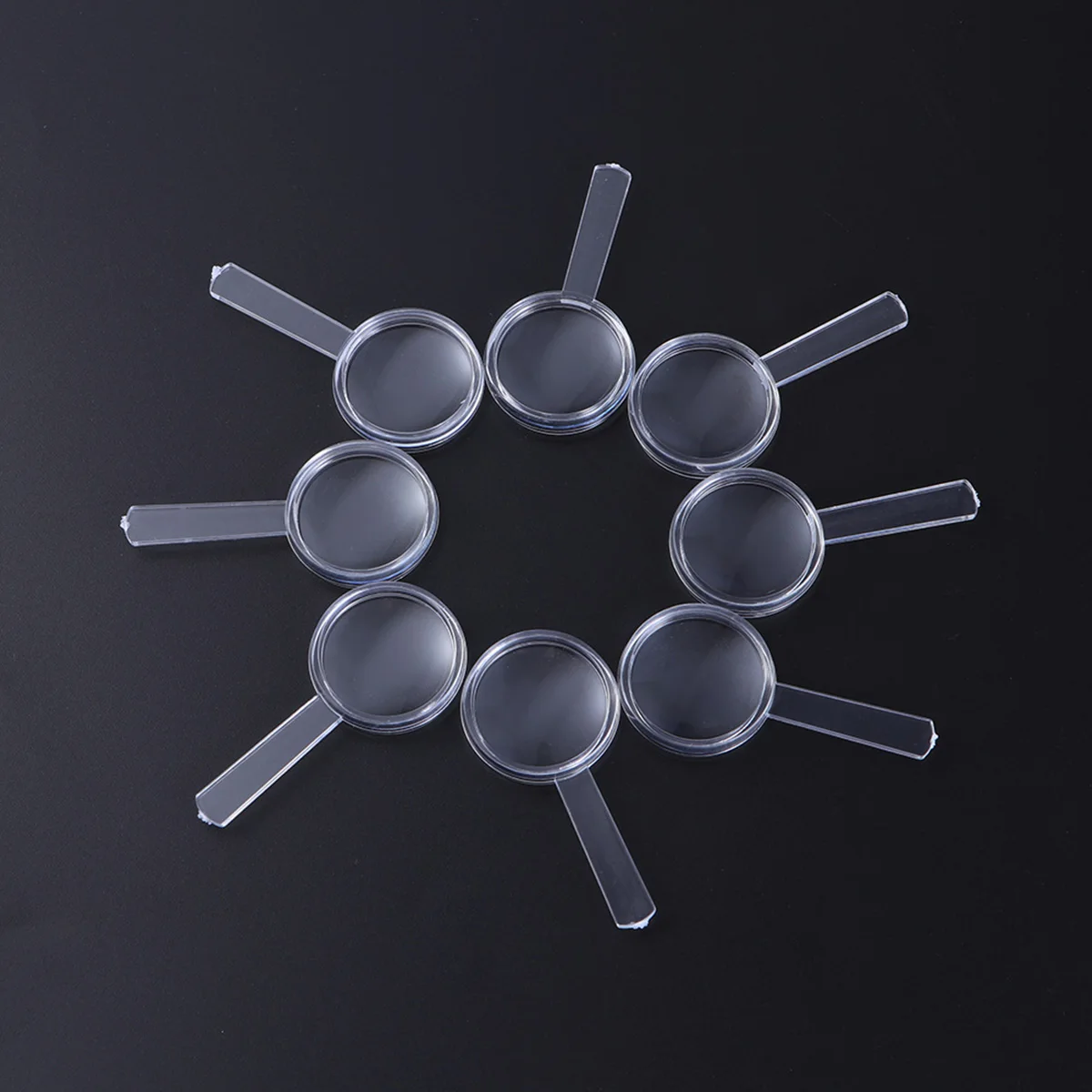 

10pcs 5X Plastic Magnifying Glasses Handheld Mini Magnifying Glass Portable Small Magnifiers For Durable Lens Reading