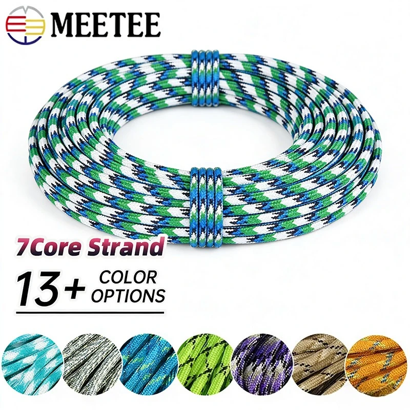 

5/10/20M 5mm Rope Cord for Outdoor Camping Survival Lanyard Hiking Rope Outdoor Tent Cord Climbing Ropes DIY Sewing Accessories