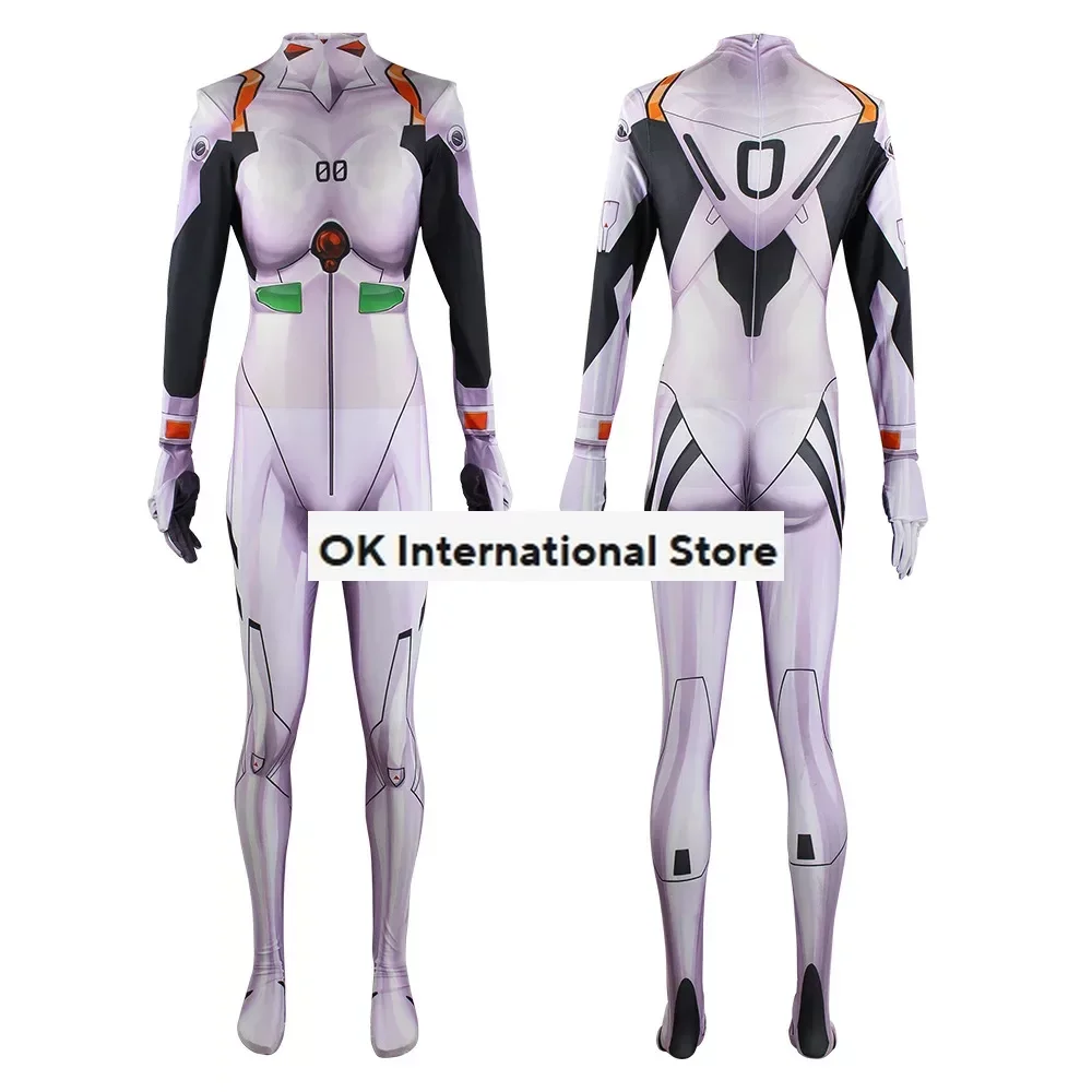 Japanese Anime Asuka Langley Soryu Mari Rei Ayanami Cosplay Costume EVA Asuka Test Jumpsuits Zentai Suit Bodysuit For Halloween