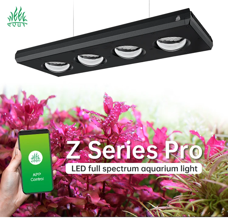 WEEK AQUA Z400D PRO RGB+UV Height Adjustable High Quality Sunrise and Sunset Freshwater Fish Tank LED Aquarium Lamp