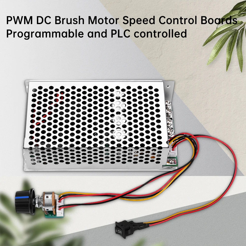 Wide Voltage DC10-50V 100A 3000W PWM DC Brush Motor Speed Controller Programmable PLC Controlled