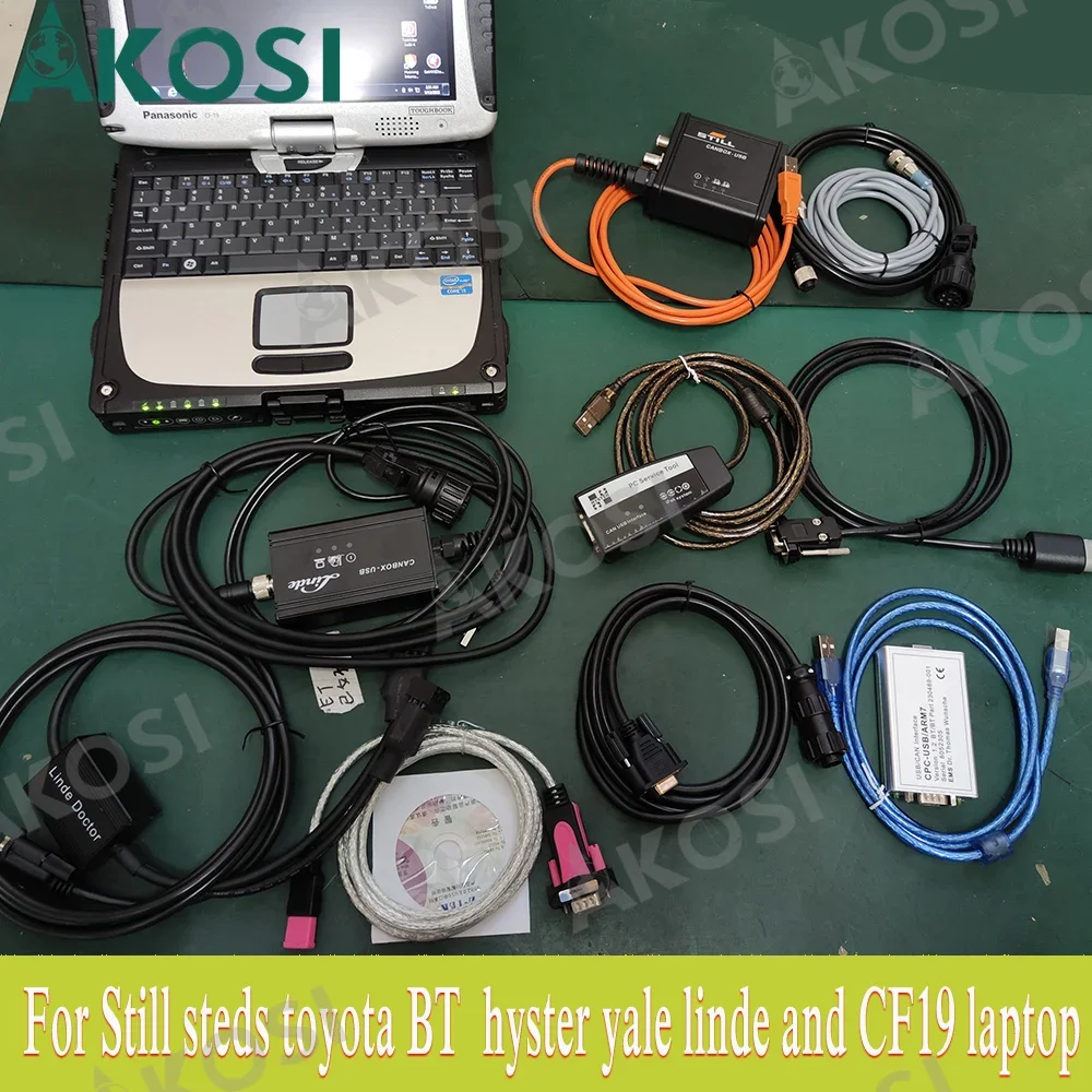 For STILL STEDS  for hyster yale  for Linde canbox doctor still canbox for toyota bt Forklift Diagnostic and CF19 laptop