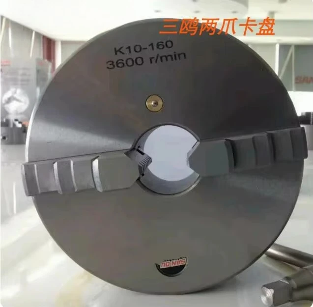 Lathe chuck 250mm precision two-jaw self-centering chuck K10-250 brand desktop lathe manual ball chuck