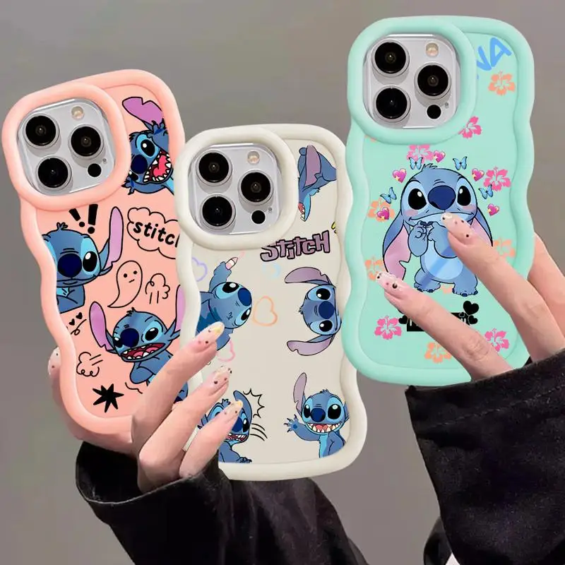 Cute Disneies Stitch Phone Case For Samsung A03 A04 A05S A10S A11 A12 A20S A21S A13 A14 A55 A54 A34 A53 A30 A32 A33 A73 5G Cover