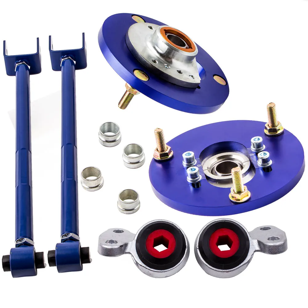 Suspension Camber Arms & Camber Plates Top Hat + Control Arms Bushings For BMW E36 models 3-series 92-98