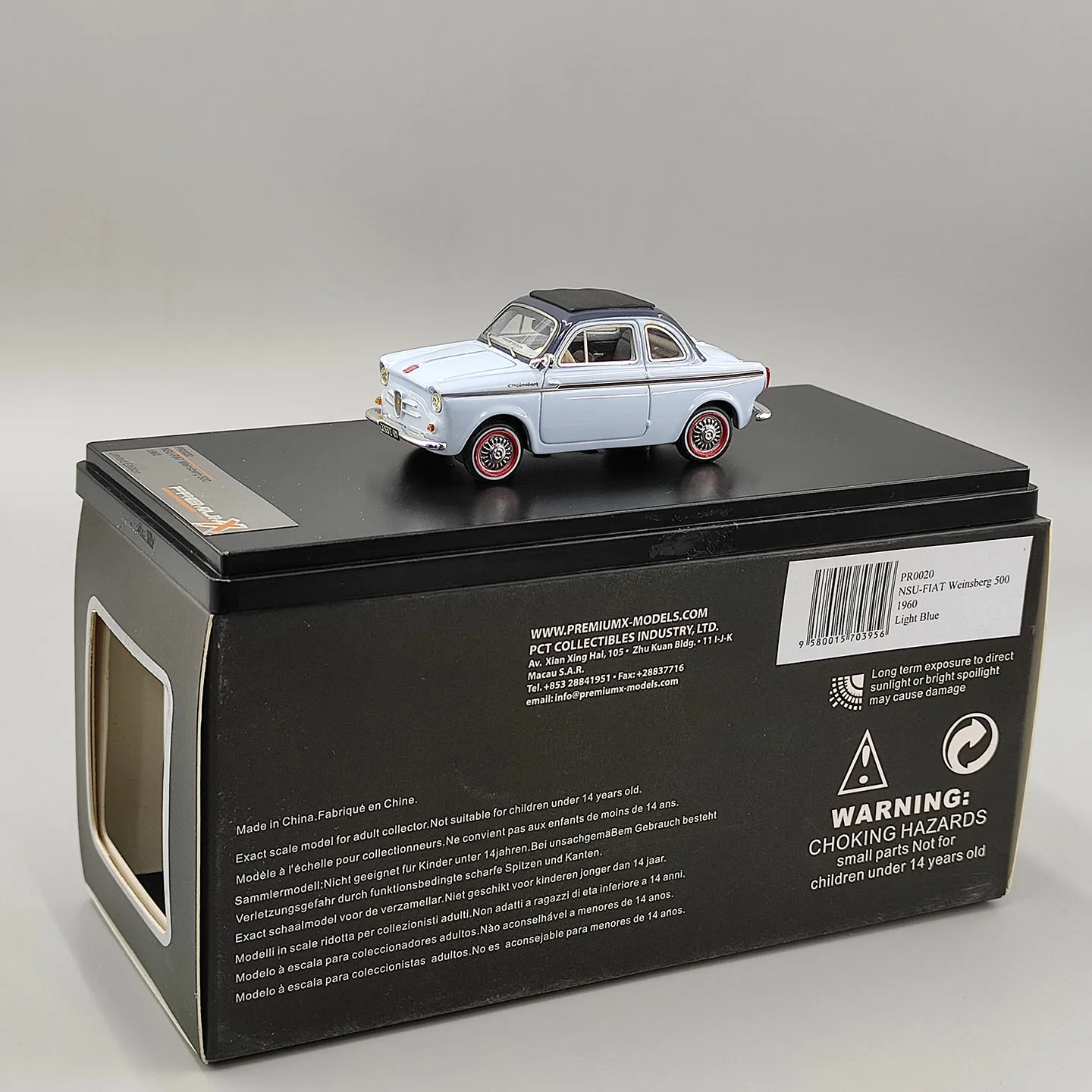 PREMiUMX 1:43 NSU- Weinsberg 500 1960 Resin Car Model