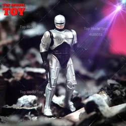 Painted Miniatures 1/24 1/64 1/43 1/87 RoboCop Maske Male Scene Figure Dolls Unpainted Model For Cars Vehicles Toy