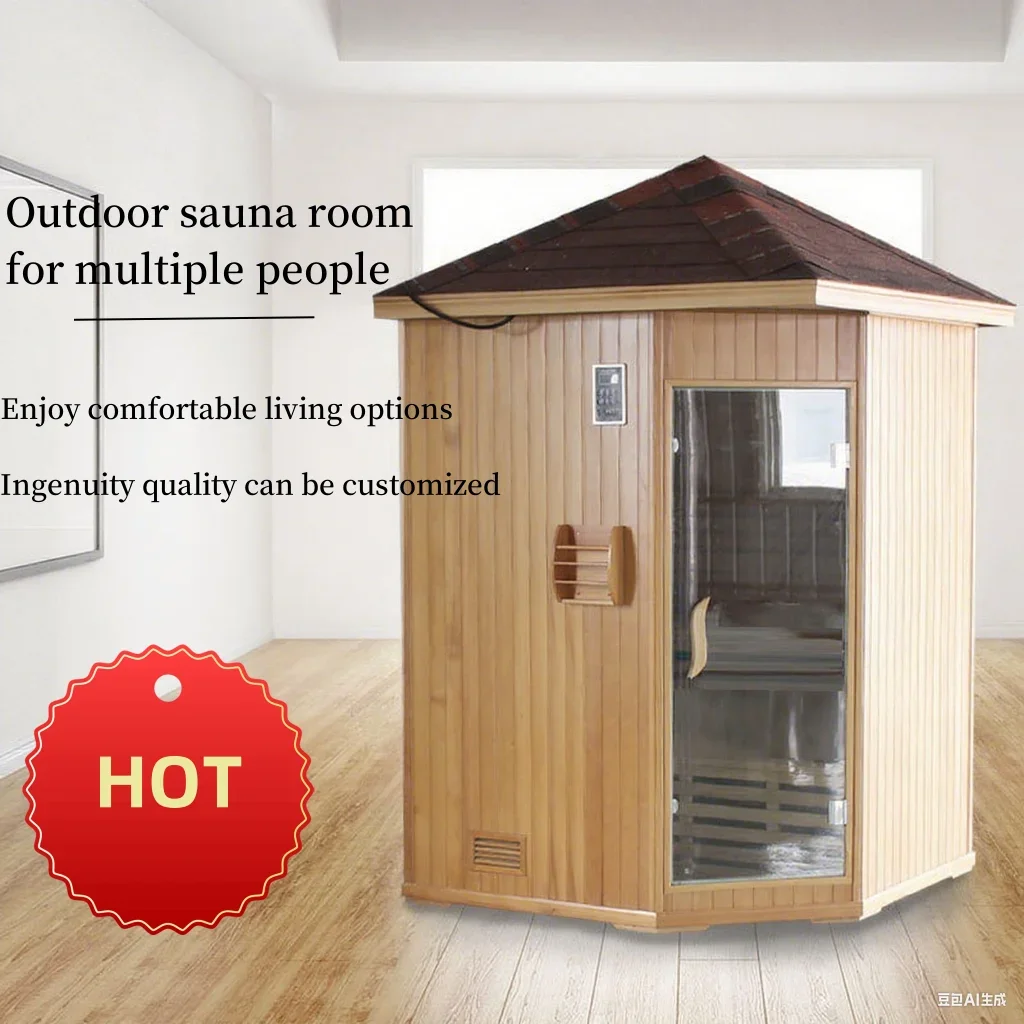 Outdoor House Shaped Carbon Hot Plate Heated Sauna for Therapeutic Recovery