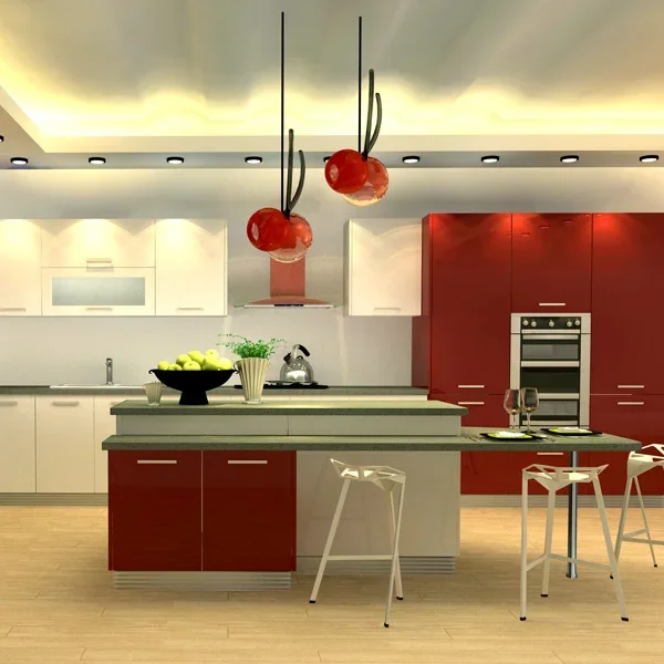 Hanging Melamine Board Kitchen Cabinet Designs Oppein Modular Modern 2024