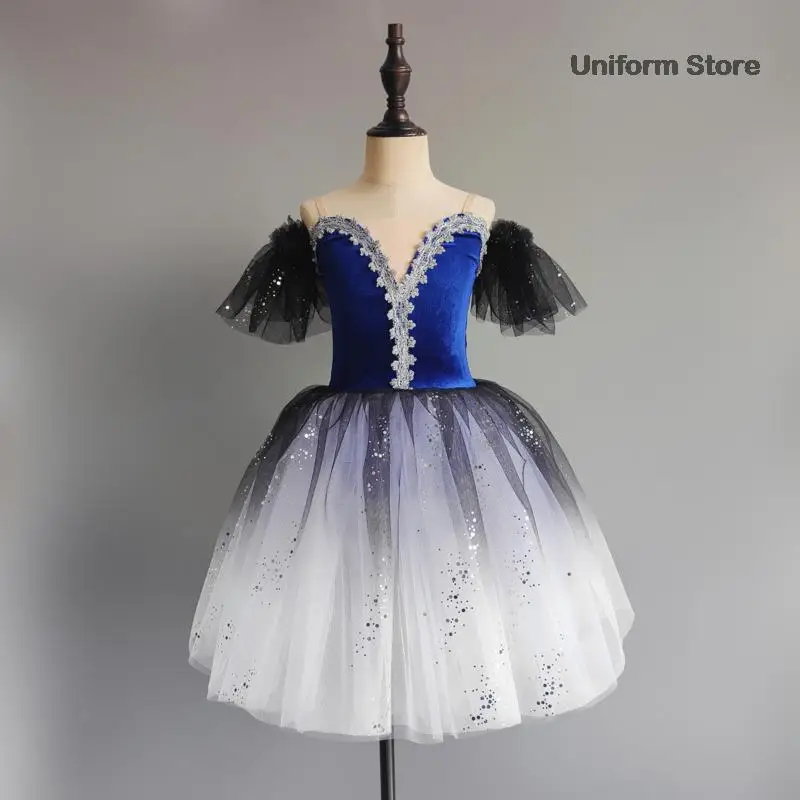 

Children Professional Skirt For Girls Long Tutu Ballet Adulto Kid Swan Cosumes Princess Dance Dress Performance Clothing