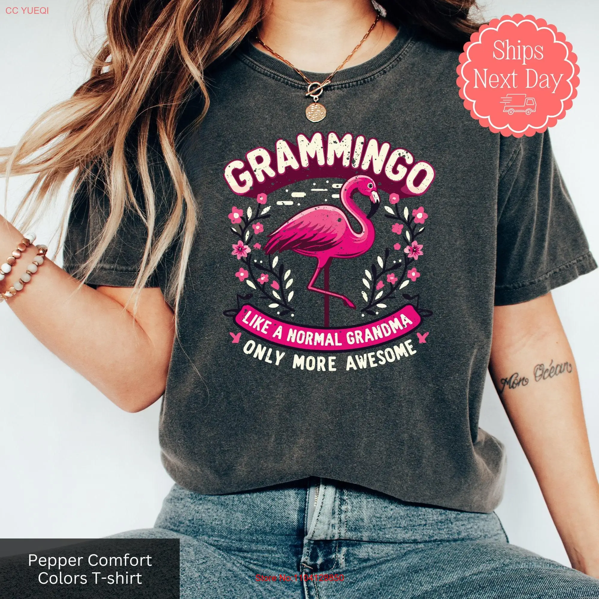 Grammingo Like A Normal Grandma Only More Awesome T Shirt Cute Aesthetic Grandmother s Comfort Colors