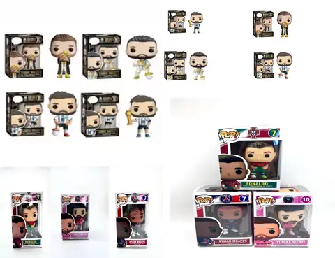 2026 new POP characters Messi, Cristiano Ronaldo, Mbappe, Messi World Cup trophy jersey collection character models