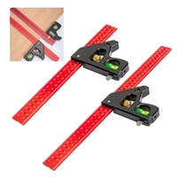 XXUA Multifunctional Carpenter Combination Square Aluminum Alloy Angles Ruler Durable