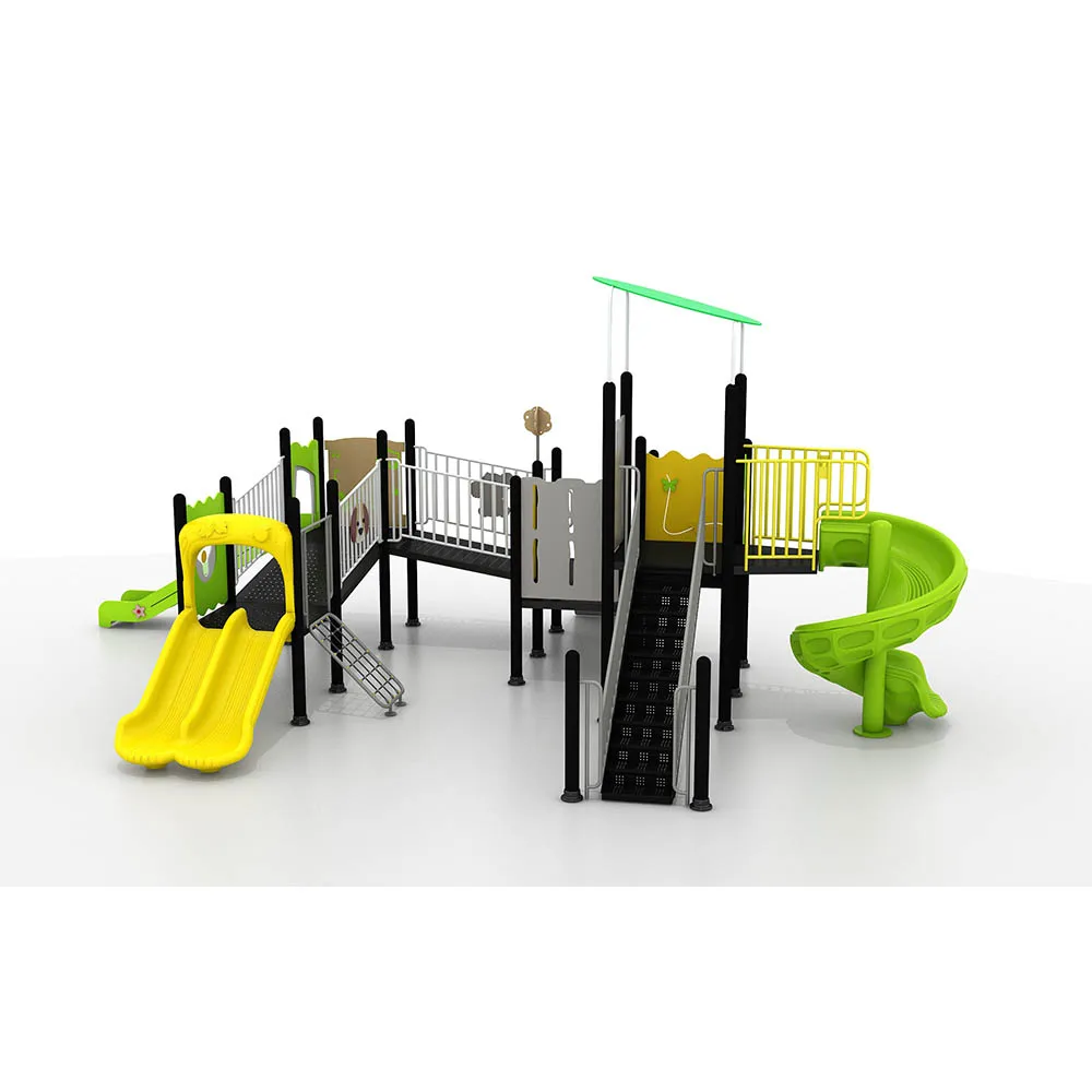 Amusement Park Facilities PE Board Kids Slide Play Centre Outdoor Playground Equipment Play Set