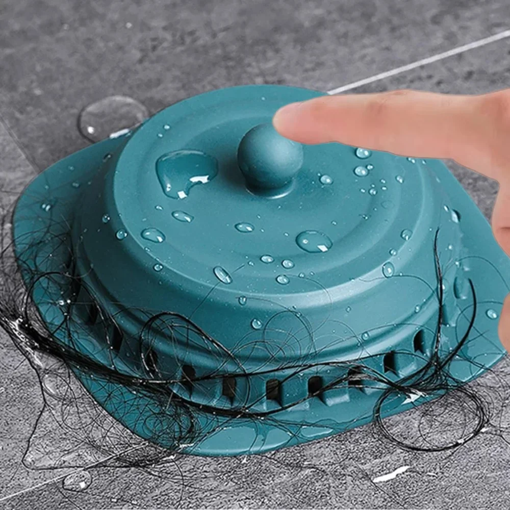 Silicone Bathtub Drain Hair Catcher Floor Stoppers Catchers Sink Drain Filter Anti-odor Floor Drain Kitchen Bathroom Accessories