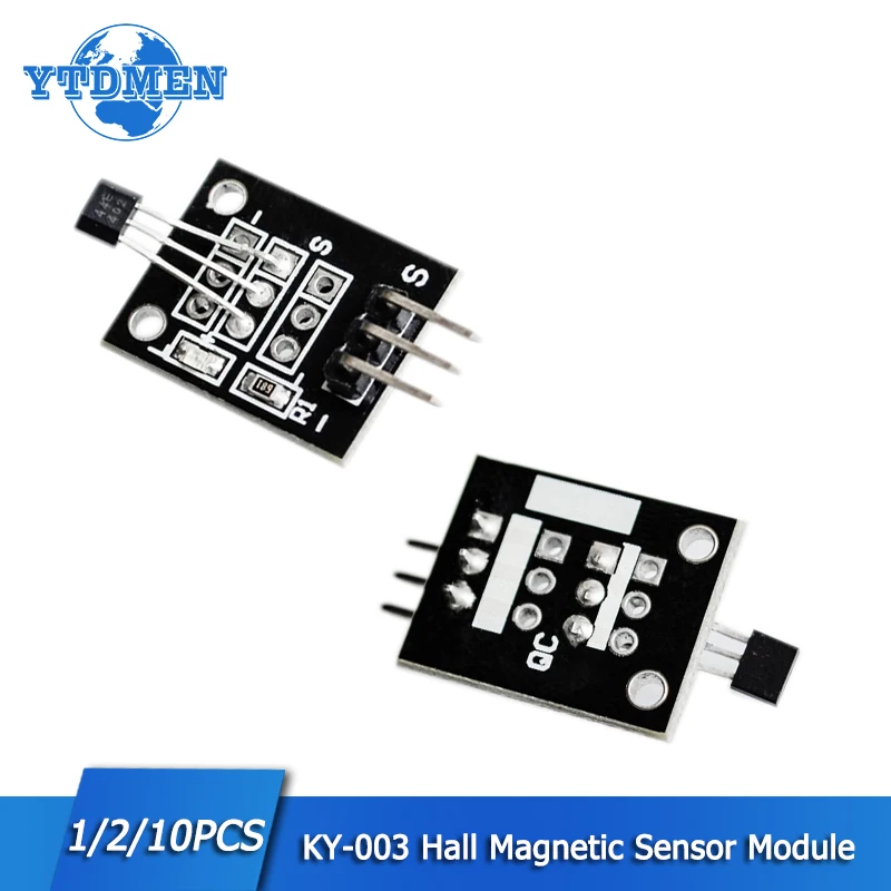 

1/2/10pcs KY-003 Hall Magnetic Sensor Module for Arduino AVR Smart Cars DIY Starter Kit