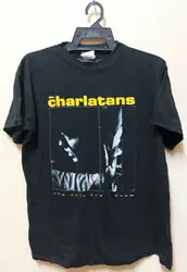 VINTAGE 1990 THE CHARLATANS INDIE ROCK TOUR CONCERT T-SHIRT MADCHESTER BRITPOP