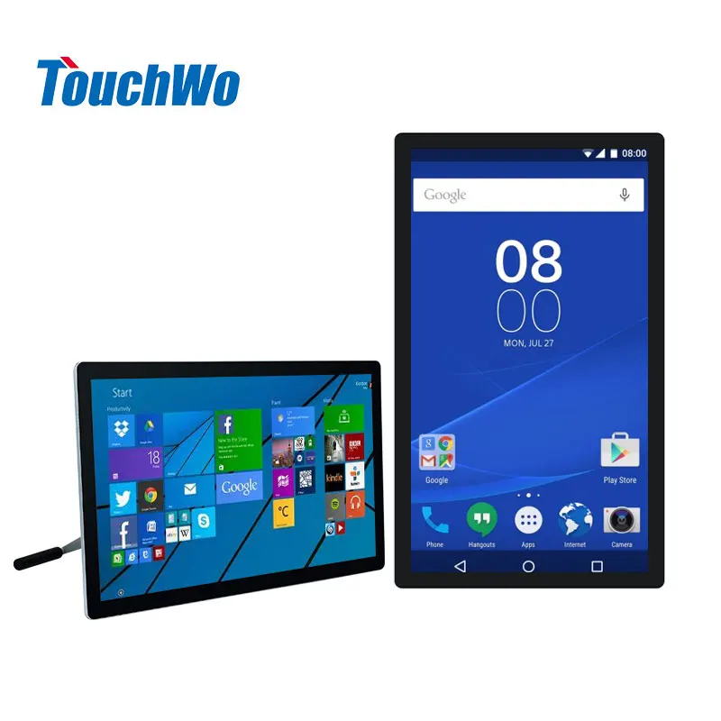 22 Inch Wall Mount High Brightness 1000 Cd/m2 Outdoor Capacitive Industrial Touch Monitor LCD Display