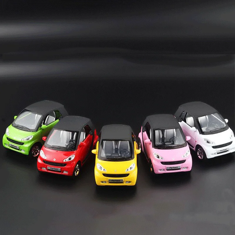 미니 스마트 합금 자동차 모델 시뮬레이션 합금 사운드 및 라이트 후진 도어 장난감 자동차 다이캐스트 모델 자동차 - 어린이용 장난감