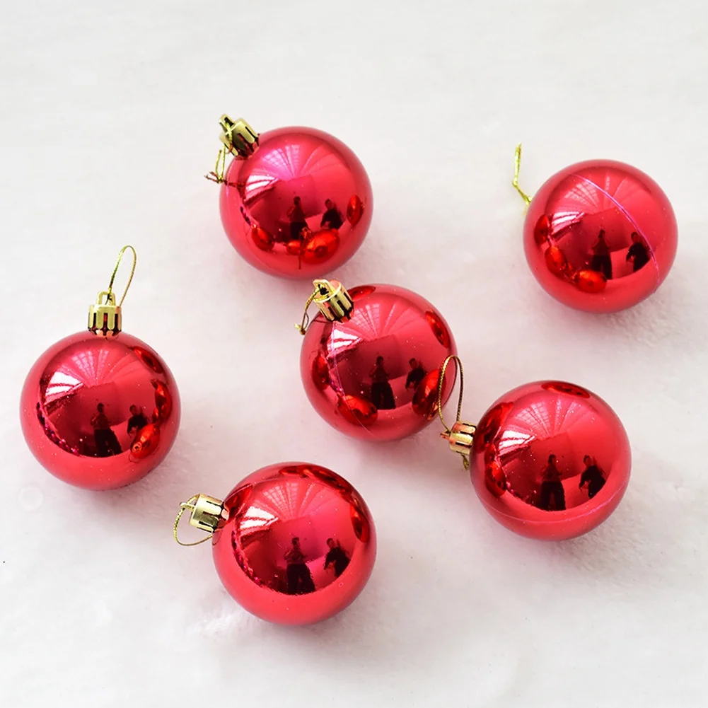 Christmas Tree Ornament Balls Glossy Matte Finish Decorative Spheres For Holiday Christmas Ball Ornaments Tree Decorative Party