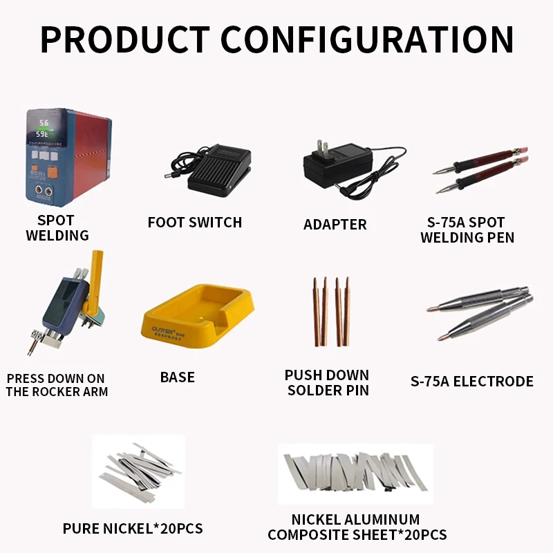 801H Single Battery Spot Welding machine, Iron Lithium Power Battery Aluminum to nickel pulse butt welding machine 21KW