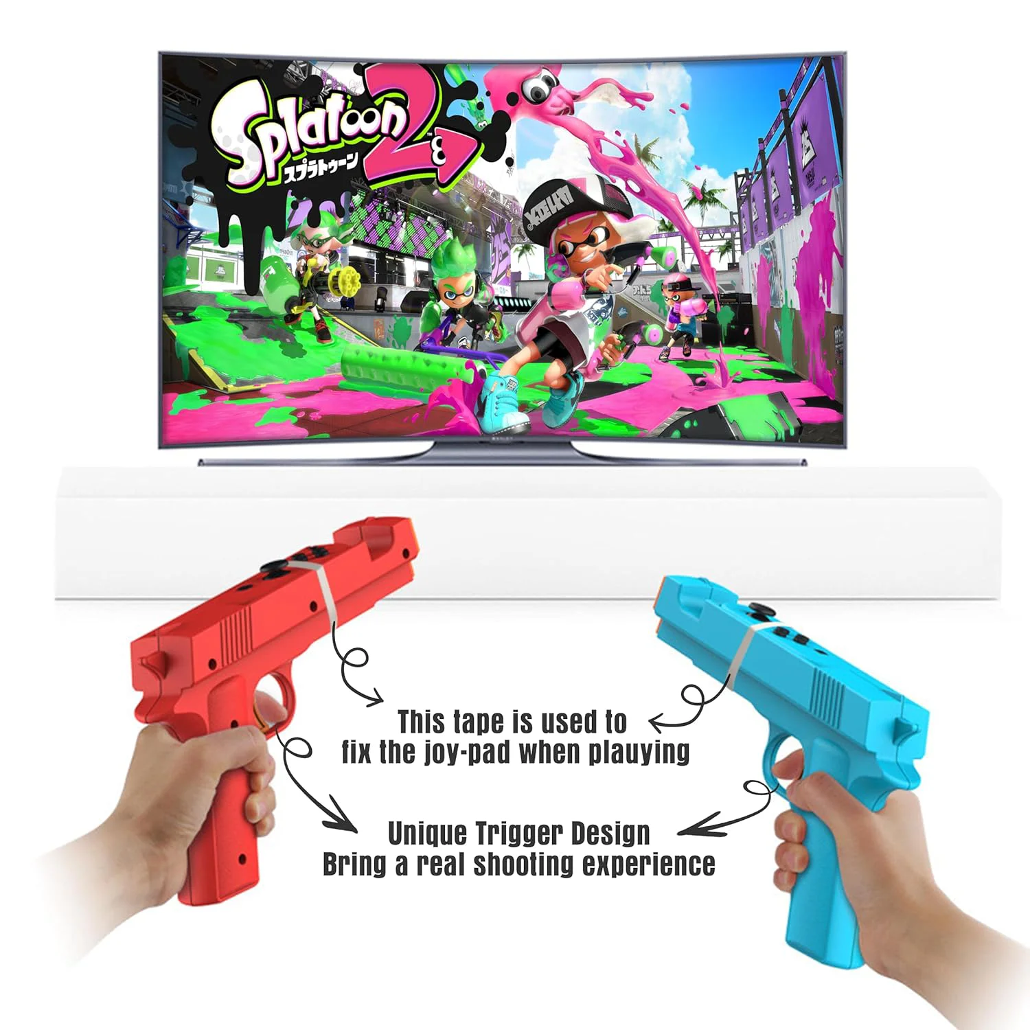 2 Pcs Shooting Game Gun for Sw - Retro Gaming Gun ulasan dan harga