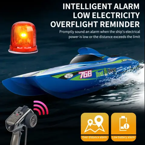 2.4G ब्रशलेस बोट TX768 RC बोट 2.4G रिमोट कंट्रोल टर्बोजेट स्पीडबोट शिप 30km/h हाई स्पीड वाटरक्राफ्ट खिलौने बच्चों के लिए 10 best sales ब्रशलेस आर सी नाव - №2