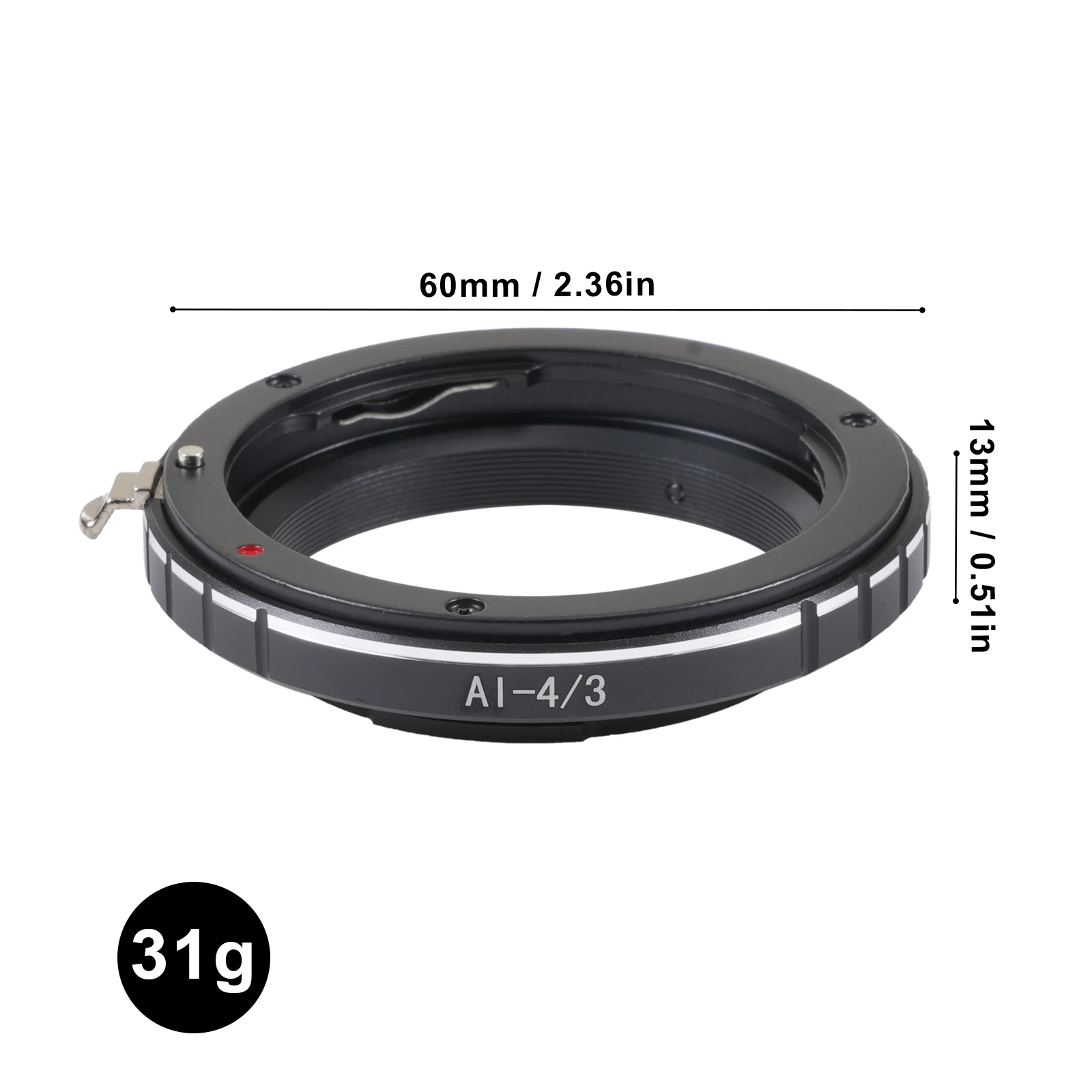 Fotga AI-4/3 Adapter Ring for Nikon AI F Lens to Olympus Panasonic 4/3 Four Thirds Camera E-510 E620