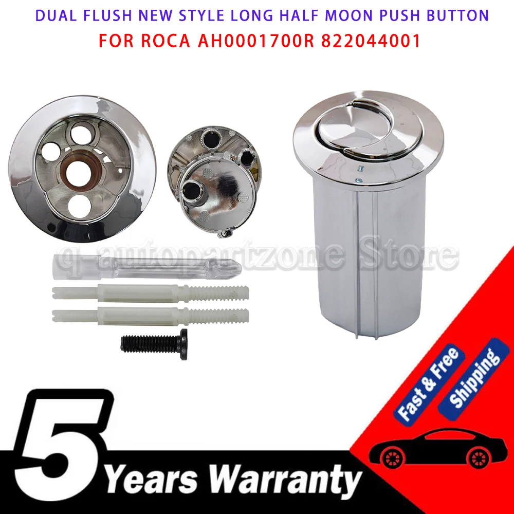 New Style Half Moon Long Push Button For Roca D2D Dual Flush AH0001700R 822044001 Spare Discharge Water
