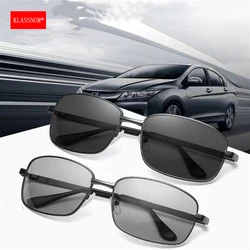 KLASSNUM Classic Mens Polarized Sunglasses Photochromic Driving Male Change Color Sun Glasses Day Night Vision Driver's Eyewear